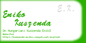 eniko kuszenda business card